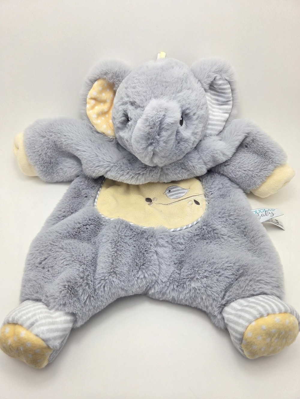 Douglas Baby Elephant Lovey Blanket Plush (10 inch)